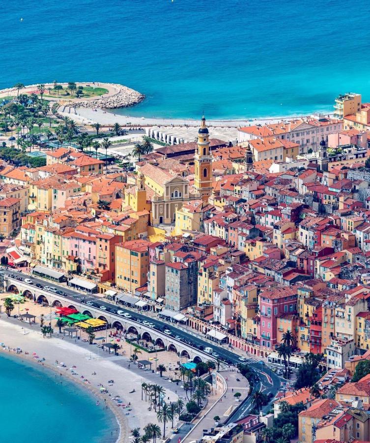 Magnifique Duplex Vue Mer Menton Eksteriør bilde