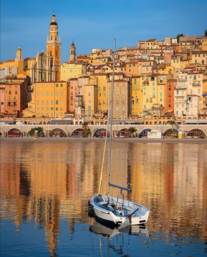 Magnifique Duplex Vue Mer Menton Eksteriør bilde